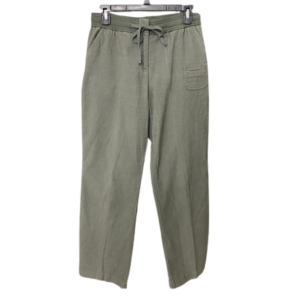 J. Jill Pants - J Jill drawstring wide leg corduroy utility / cargo pants Y2K style